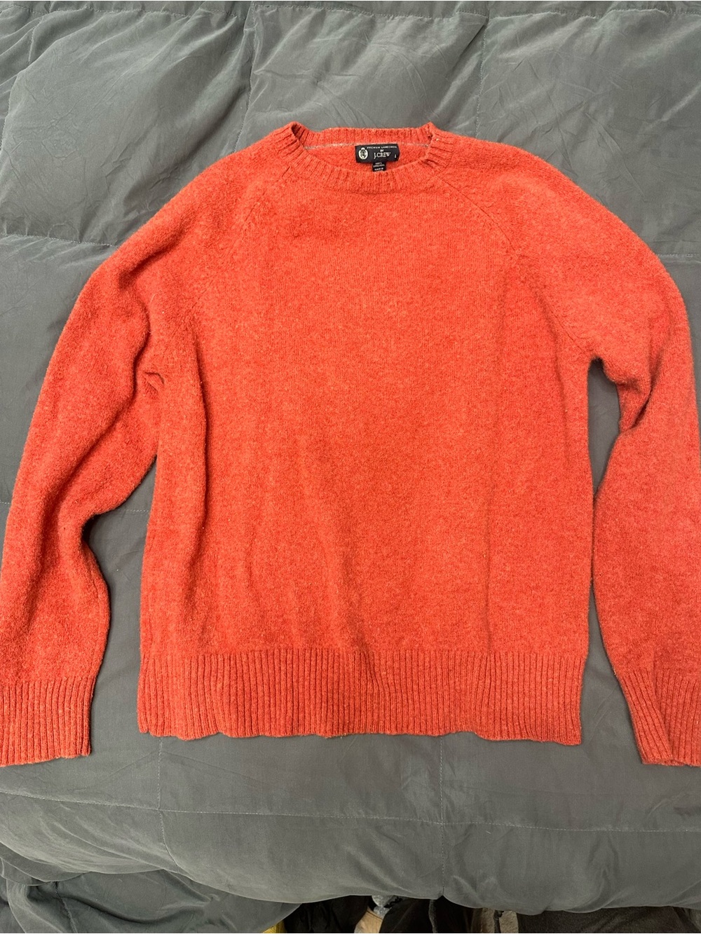J. Crew Lambswool Crewneck Red Sweater